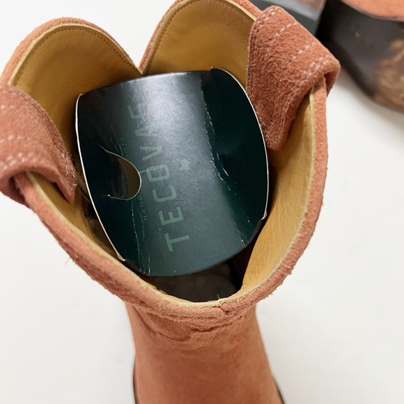 Tecovas The Lucy Suede Heeled Ankle Boots in Desert Rose 7.5 NWB - Picture 12 of 13